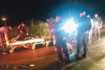 Homem é atingido  por cinco  disparos