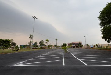 Novo estacionamento do Parque ecológico tem vagas demarcadas