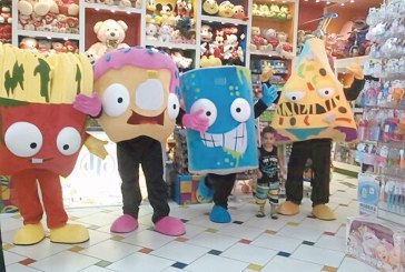 Quatro personagens vão estar no Polo Shopping