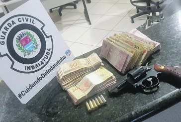 GC localiza arma e recupera o dinheiro