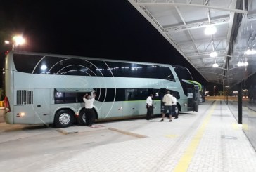 Ônibus da Viação Garcia com destino ao Paraná começa a entrar na Nova Rodoviária
