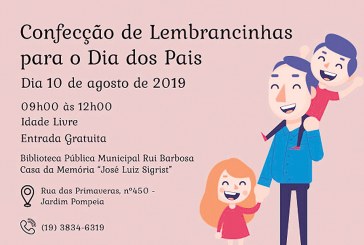 Casa da Memória recebe oficina para o Dia dos Pais e lançamento de livro neste sábado