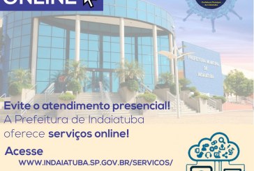 Prefeitura de Indaiatuba orienta a população para priorizar os serviços municipais on-line