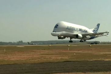 Beluga pousa em Viracopos em 1ª viagem à América Latina