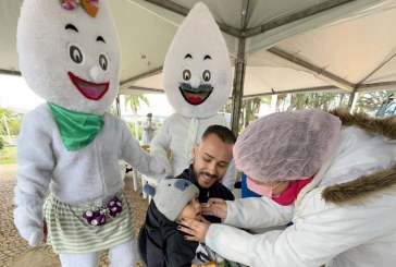 Saúde vacina 4 mil crianças no Dia D da Campanha Nacional contra Poliomielite