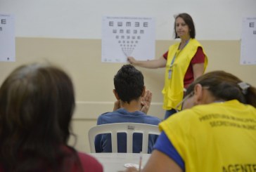 Exames de vista, na cidade, em todos os alunos da rede municipal de ensino