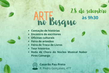 Gratuito: projeto Arte no Bosque neste domingo