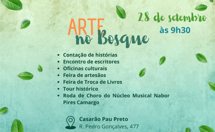 Gratuito: projeto Arte no Bosque neste domingo