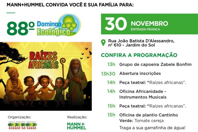 Domingo acontece a 88ª Edição do Domingo Ecológico