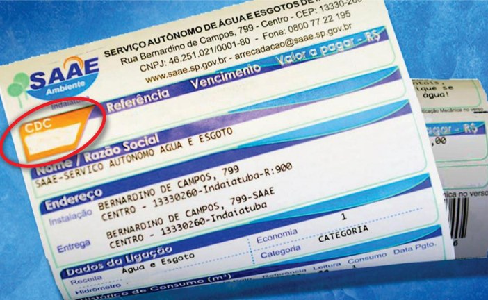 Saae oferece emissão imediata e segura da segunda via da conta de água